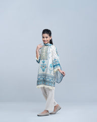 Princess Embroidered Three-Piece Lawn with Chiffon Dupatta (10-14 Years)