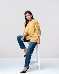 Relaxed Fit Embroidered Fashion Top