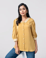 Relaxed Fit Embroidered Fashion Top