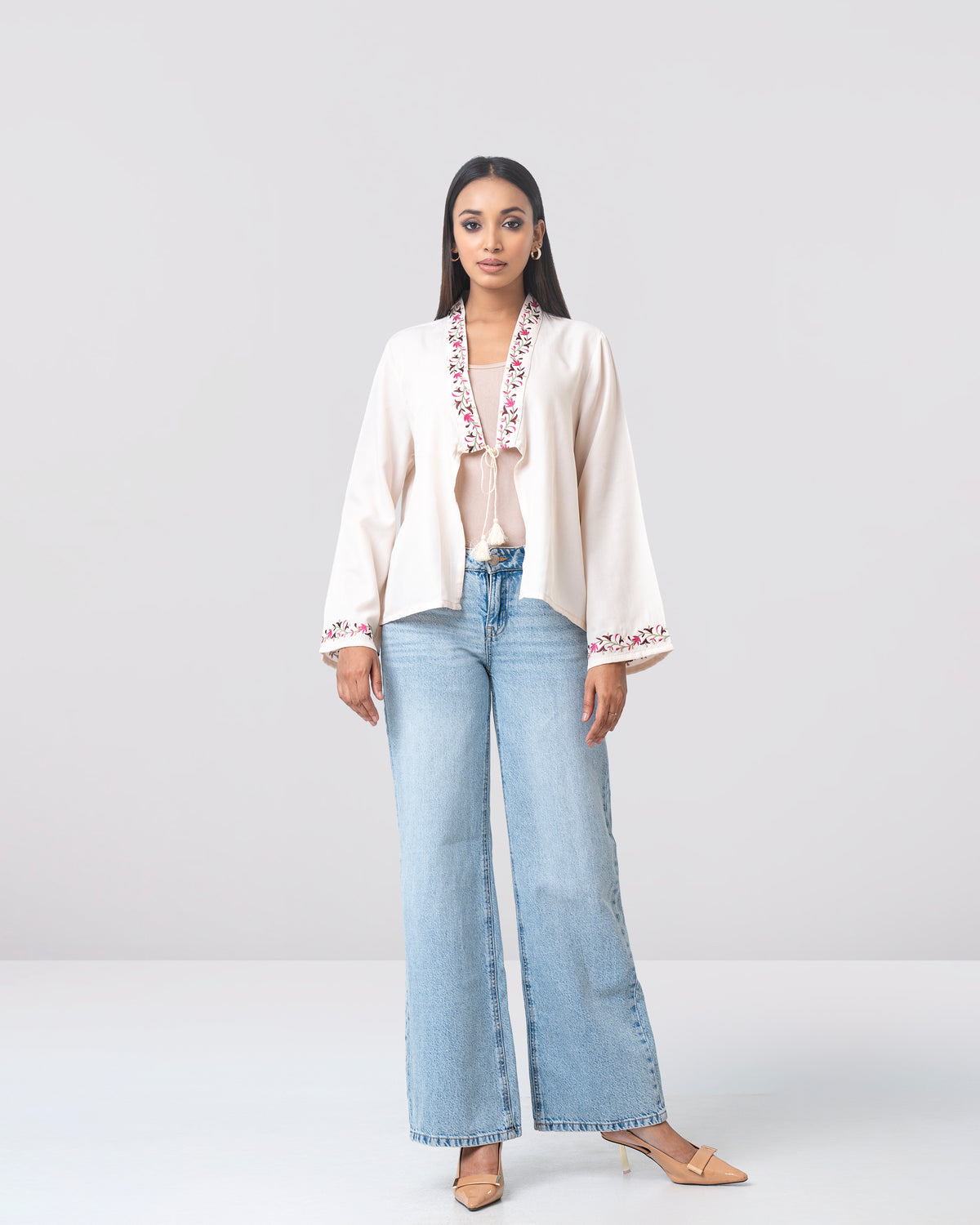 Women Embroidered Bolero Top