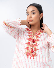 Relaxed Fit Embroidered One-Piece Ethnic Kurta
