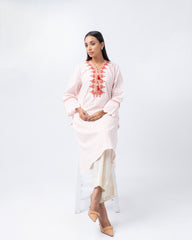 Relaxed Fit Embroidered One-Piece Ethnic Kurta