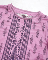 Smart Fit Embroidered Three-Piece Lawn with Silk Dupatta