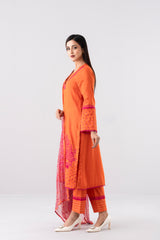 Smart Fit Embroidered Three-Piece Lawn