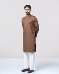 Regular Fit Embroidered Semi-Formal Panjabi