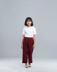 Girls' Lace-Trimmed Casual Palazzo (6-8 Years)