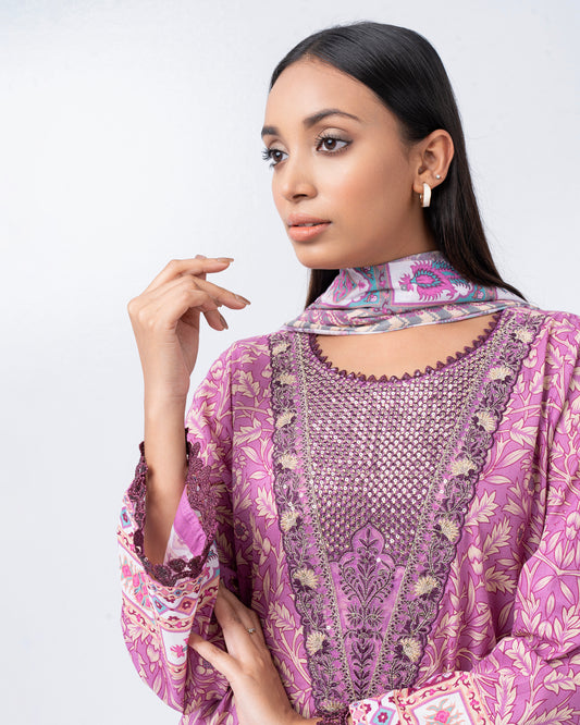 Smart Fit Embroidered Two-Piece Lawn