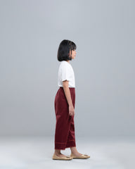 Girls' Lace-Trimmed Casual Palazzo (6-8 Years)