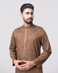 Regular Fit Embroidered Semi-Formal Panjabi