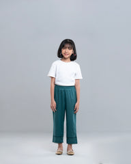Girls' Lace-Trimmed Casual Palazzo (2-4 Years)