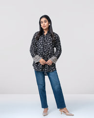 Regular Fit Floral Printed Fashion Top - Mystika