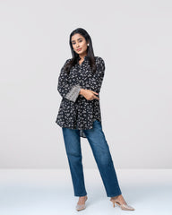 Regular Fit Floral Printed Fashion Top - Mystika