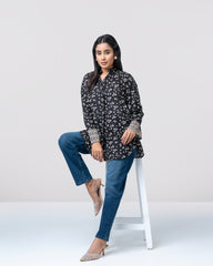 Regular Fit Floral Printed Fashion Top - Mystika