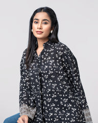 Regular Fit Floral Printed Fashion Top - Mystika