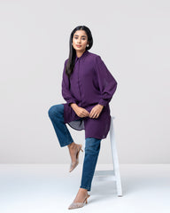 Relaxed Fit Long Casual Shirt