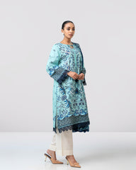 Smart Fit Printed Two-Piece Lawn with Silk Dupatta