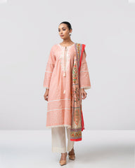 Smart Fit Embroidered Two-Piece Lawn