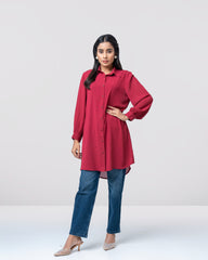 Relaxed Fit Long Casual Shirt