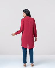 Relaxed Fit Long Casual Shirt