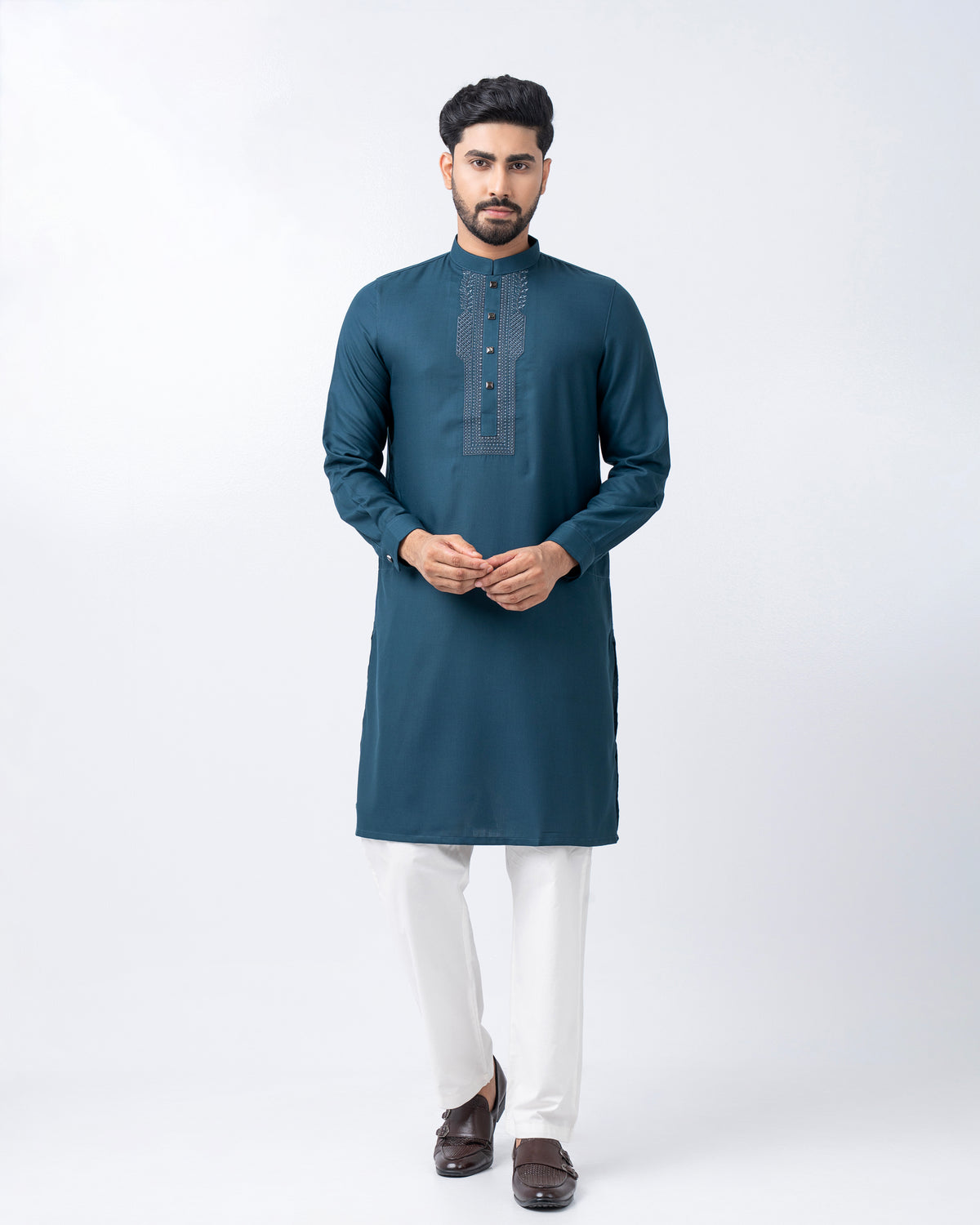 Regular Fit Embroidered Formal Panjabi