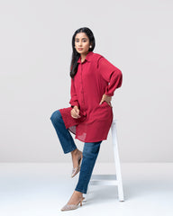 Relaxed Fit Long Casual Shirt