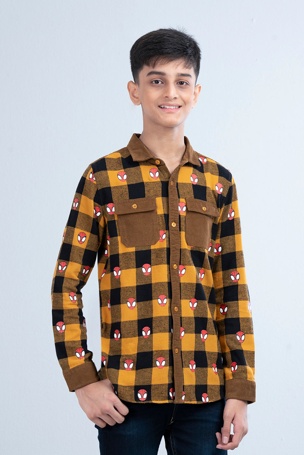 Junior Boys Casual Shirt (10-14 Years) - Marvel