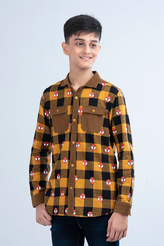 Junior Boys Casual Shirt (10-14 Years) - Marvel