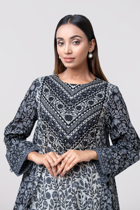 Smart Fit Printed Lawn Kurta