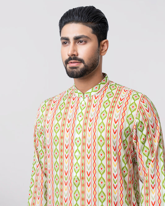 Regular Fit Printed Panjabi