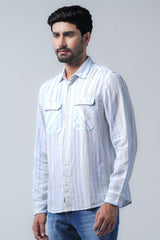 Regular Fit Striped Casual Shirt