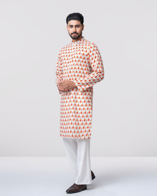 Regular Fit All-Over Printed Panjabi