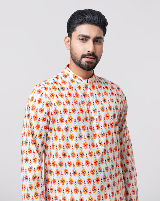 Regular Fit Printed Panjabi