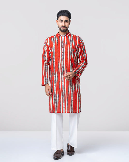 Regular Fit Printed Panjabi