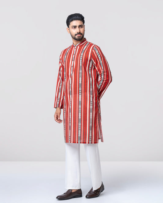 Regular Fit Printed Panjabi