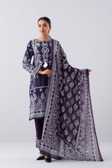 Smart Fit Digital Printed Three-Piece Lawn with Cotton Dupatta