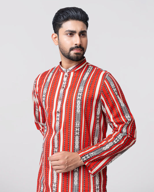 Regular Fit Printed Panjabi