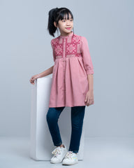 Princess Embroidered Ethnic Frock (2-4 Years)