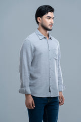Regular Fit Textured Casual Shirt