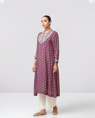 Smart Fit Embroidered One-Piece Ethnic Kurta