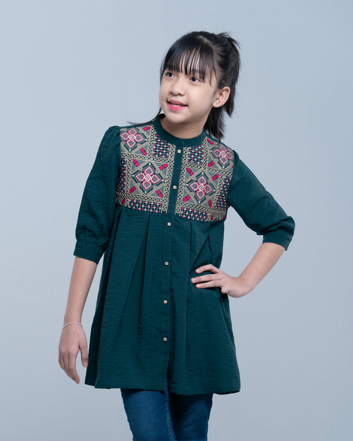 Princess Embroidered Ethnic Frock (6-8 Years)