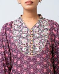 Smart Fit Embroidered One-Piece Ethnic Kurta