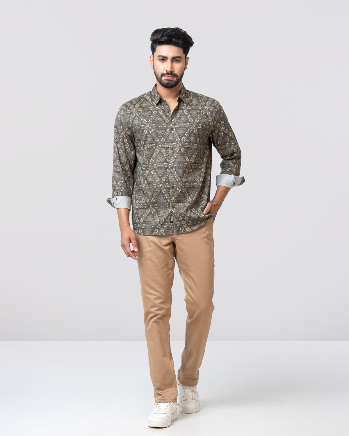 Regular Fit Printed Casual Shirt