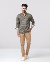 Regular Fit Printed Casual Shirt
