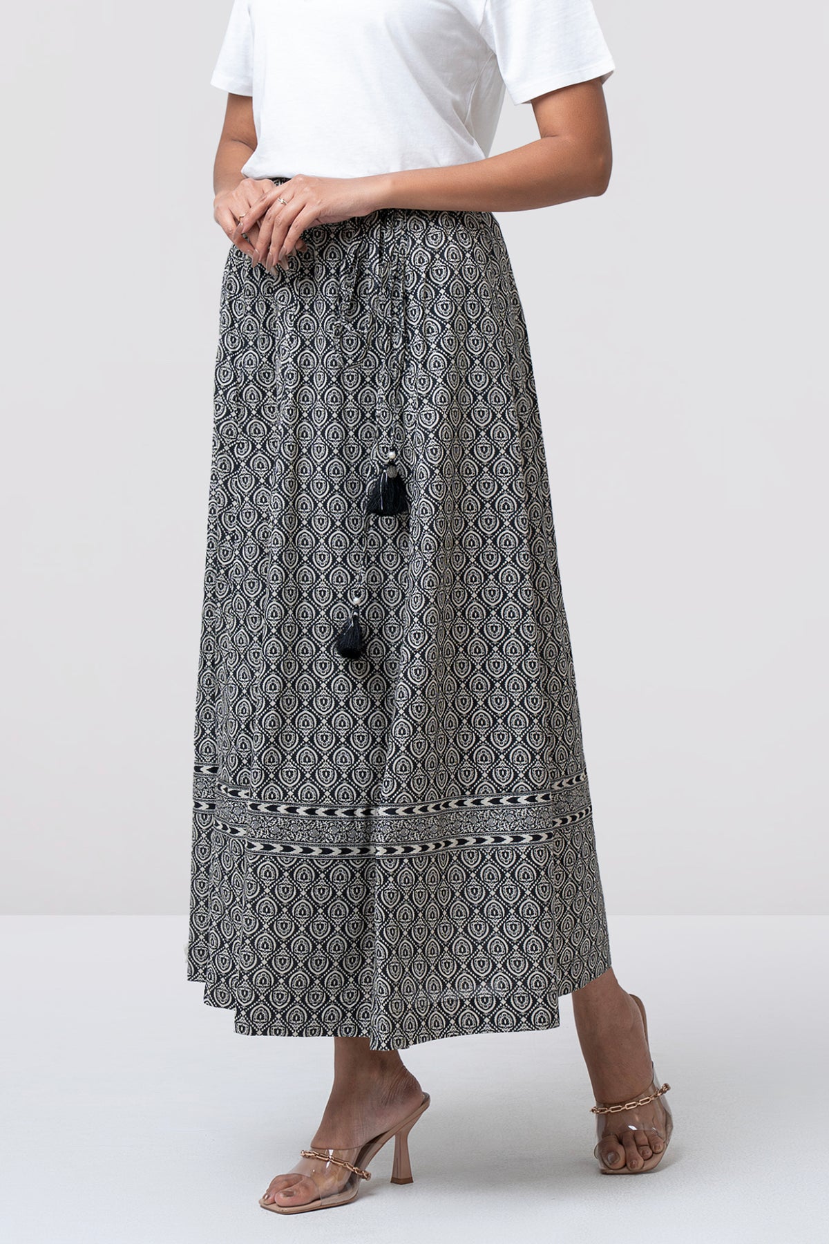Ankle-Length Semi-Formal Ethnic Skirt