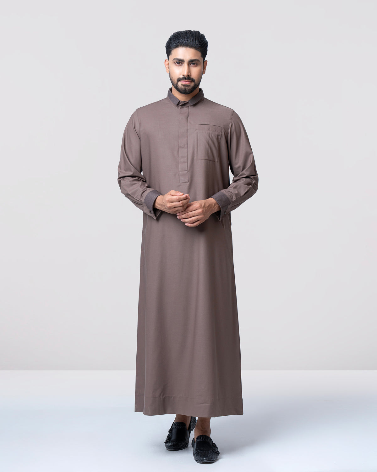 Regular Fit Blended Fabric Formal Thobe