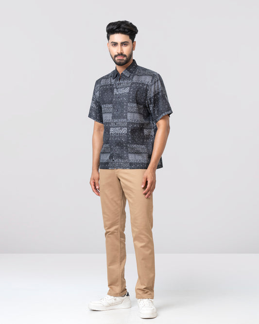 Relaxed Fit Printed Casual Shirt