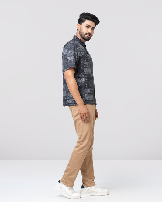Relaxed Fit Printed Casual Shirt