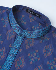 Regular Fit Embroidered Semi-Formal Panjabi