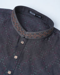 Regular Fit Embroidered Semi-Formal Panjabi