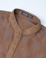 Regular Fit Embroidered Semi-Formal Panjabi